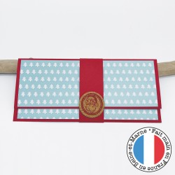 Pochette cadeau rouge et blanc